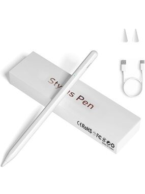 White Stylus Pen for Touchscreens - Universal Tablet & Smartphone BRAND NEW